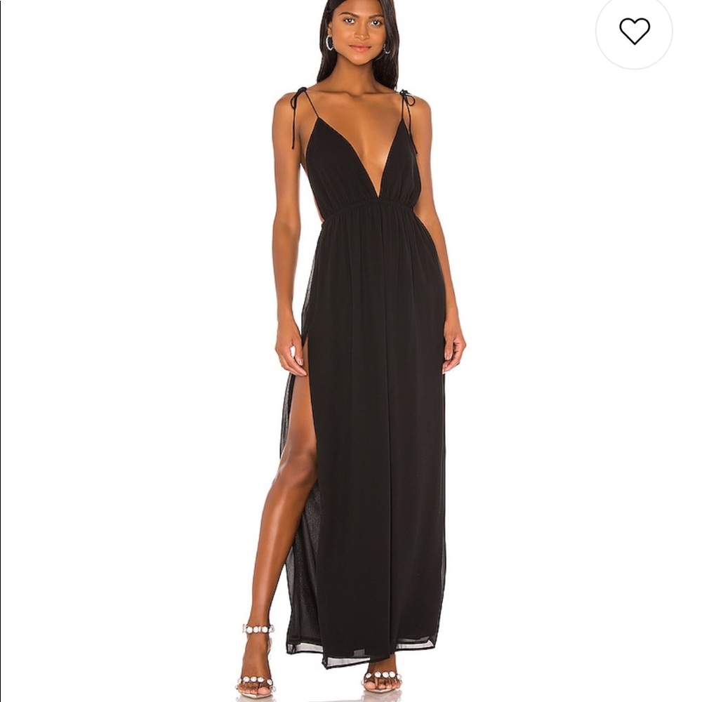 Superdown x Revolve Natasha Maxi Dress in black (XXS)